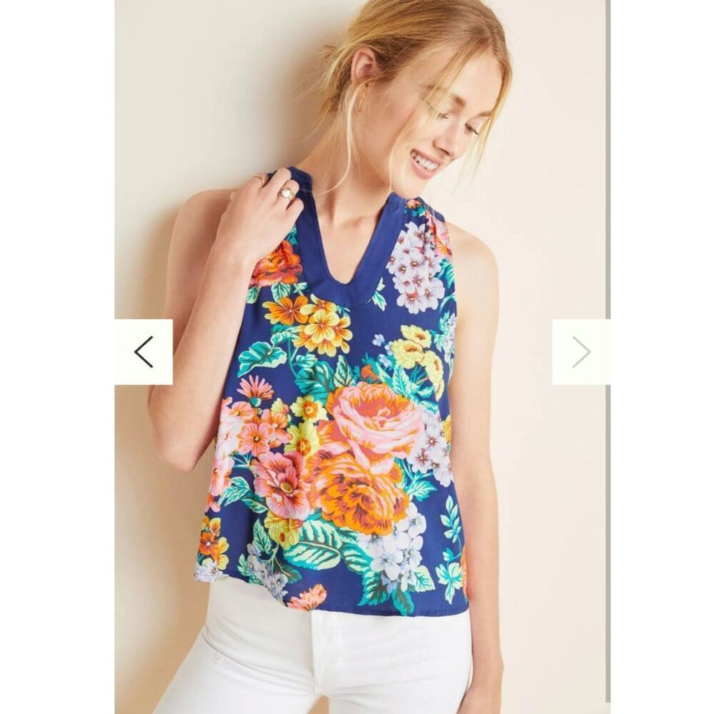 Maeve by Anthropologie Melange Sleeveless Blouse Size: 4